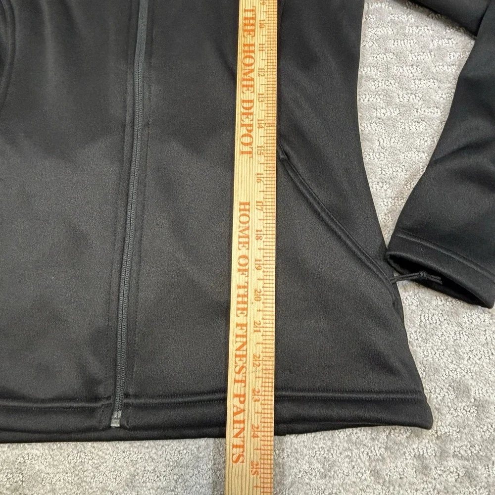 North Face Women's Medium Full Zip Soft Shell Fleece Lined Jacket Black